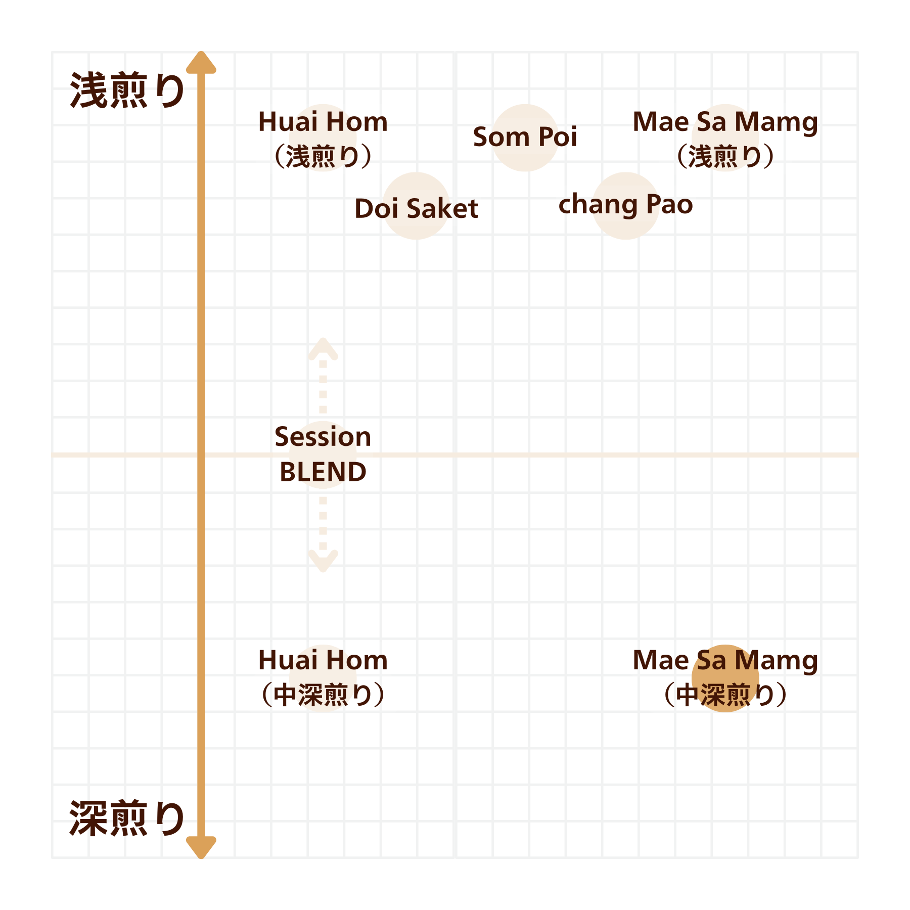 Mae Sa Mamg（メッサ・メング）- 中深煎り